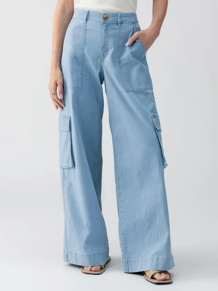 Sanctuary Clothing Pants Women Sunset SemiHigh Rise Denim Pant Pale Blue