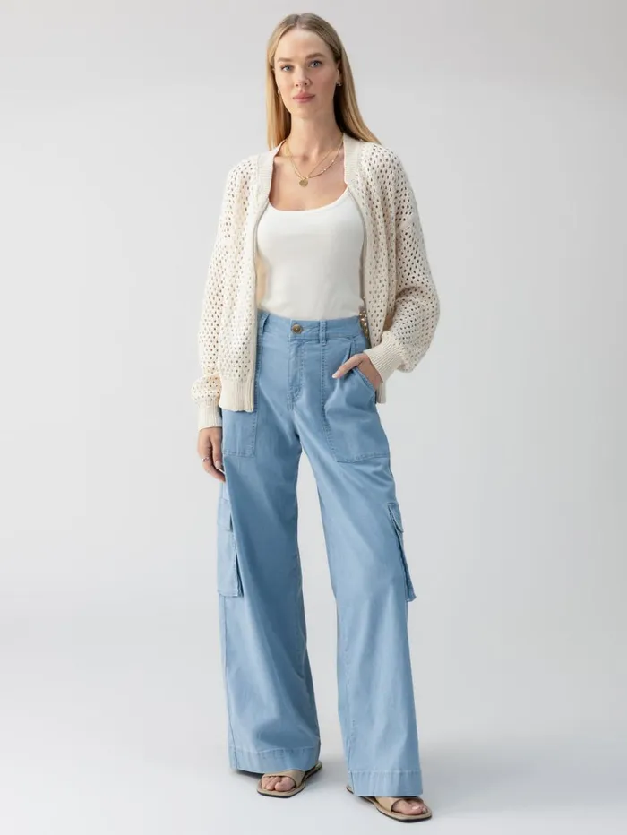 Sanctuary Clothing Pants Women Sunset SemiHigh Rise Denim Pant Pale Blue