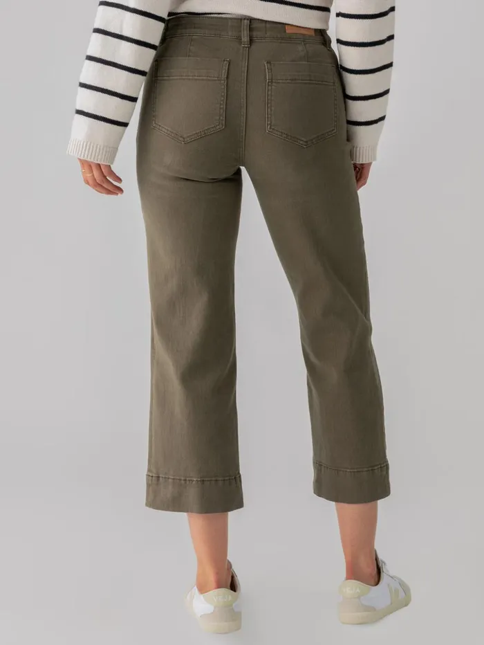 Sanctuary Clothing Pants Women The Marine Standard Rise Denim Pant Fatigue