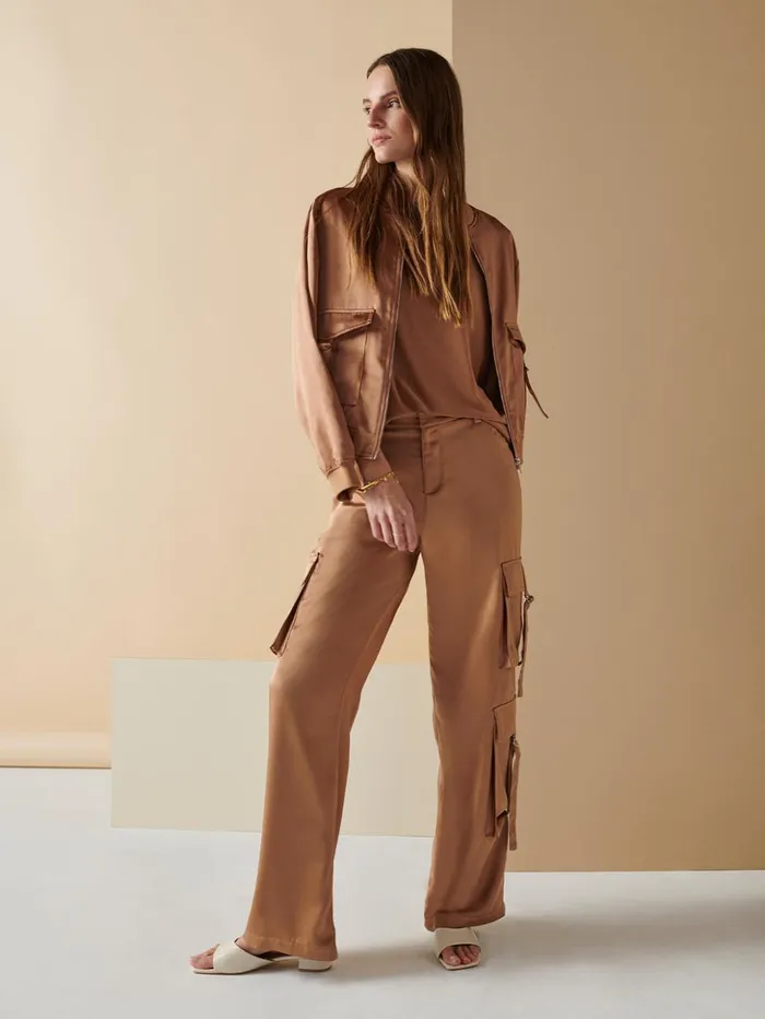 Sanctuary Clothing Pants Women Y2K Strappy Cargo Standard Rise Pant Mocha Mousse Sanctuary Clothing Pants Women Y2K Strappy Cargo Standard Rise Pant Mocha Mousse