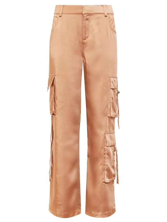 Sanctuary Clothing Pants Women Y2K Strappy Cargo Standard Rise Pant Mocha Mousse Sanctuary Clothing Pants Women Y2K Strappy Cargo Standard Rise Pant Mocha Mousse