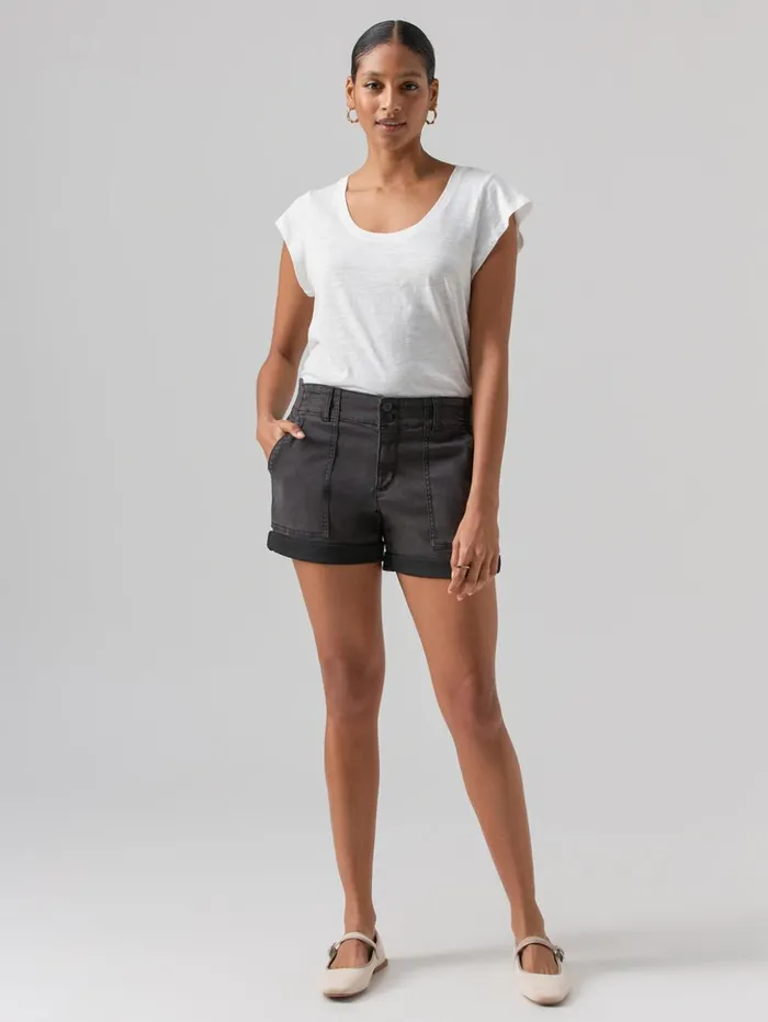 Sanctuary Clothing Shorts Women Renegade Short Black