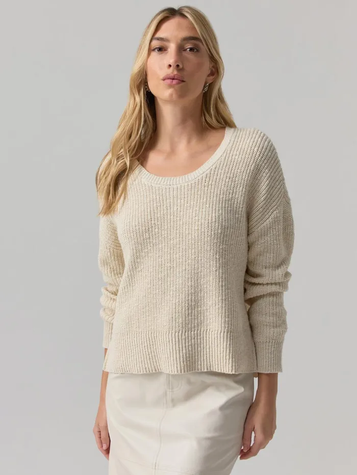 Sanctuary Clothing Sweaters and Cardis Women Scoop Neck Sweater Eco Natural