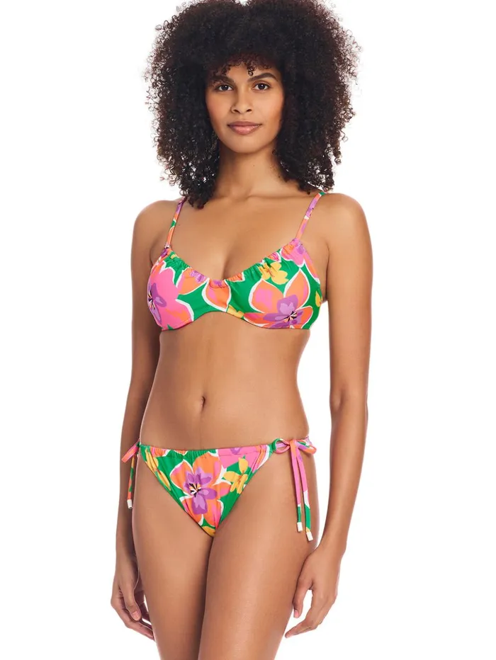 Sanctuary Clothing Swim Bottoms Women Super Bloom Side Tie Hipster Bikini Bottom Multi Sanctuary Clothing Swim Bottoms Women Super Bloom Side Tie Hipster Bikini Bottom Multi