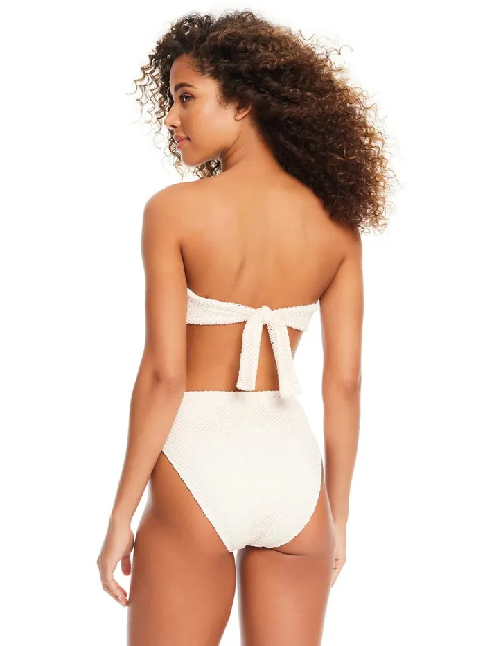 Sanctuary Clothing Swim Tops Women Sea Crochet VWire Bandeau Bikini Top White Sand Sanctuary Clothing Swim Tops Women Sea Crochet VWire Bandeau Bikini Top White Sand