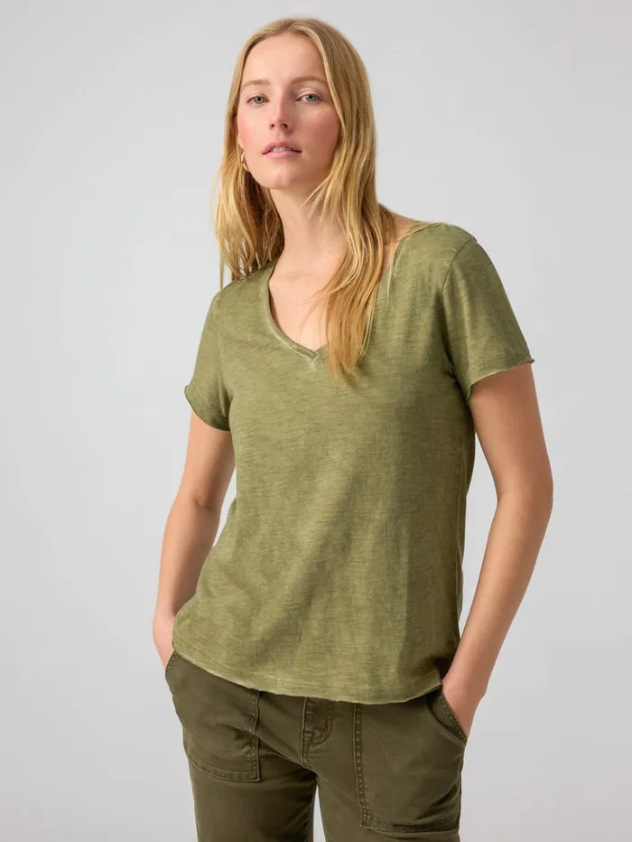 Sanctuary Clothing Tees and Tops Women Carefree Tee Burnt Olive