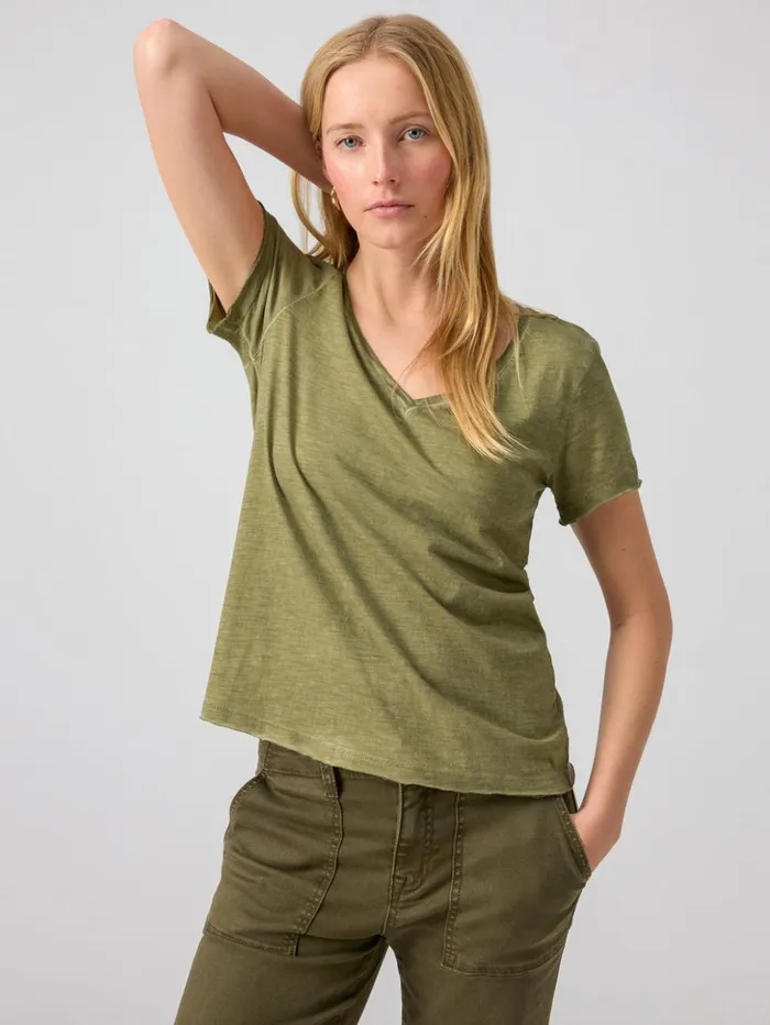 Sanctuary Clothing Tees and Tops Women Carefree Tee Burnt Olive Sanctuary Clothing Tees and Tops Women Carefree Tee Burnt Olive