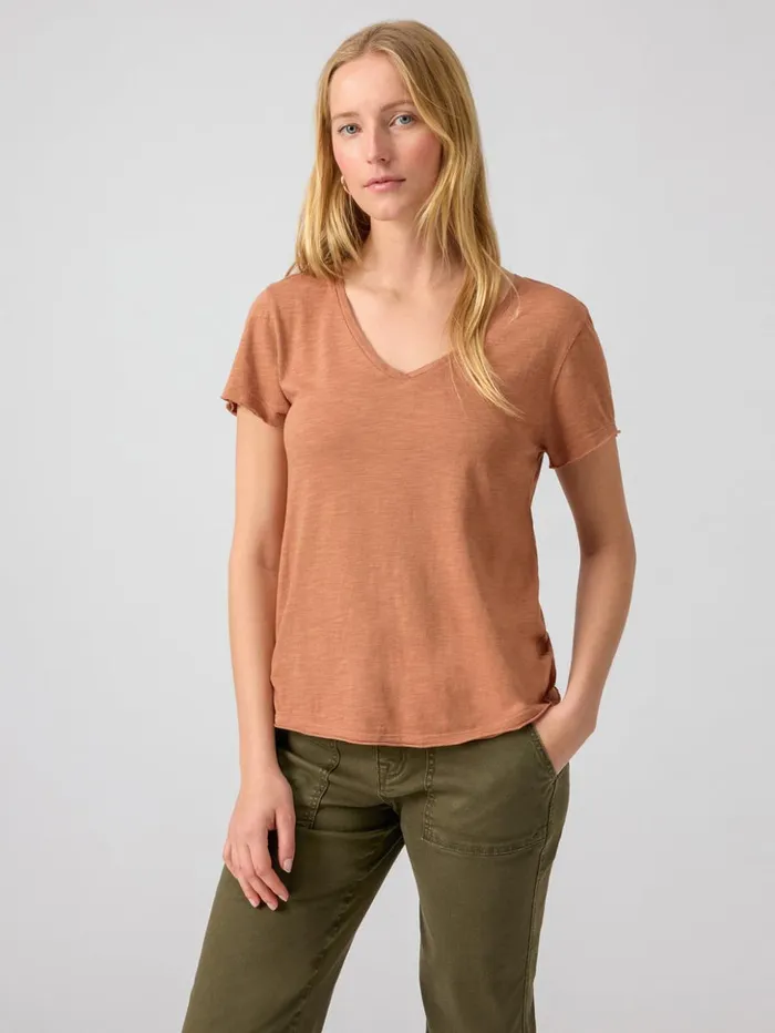 Sanctuary Clothing Tees and Tops Women Carefree Tee Mocha Mousse