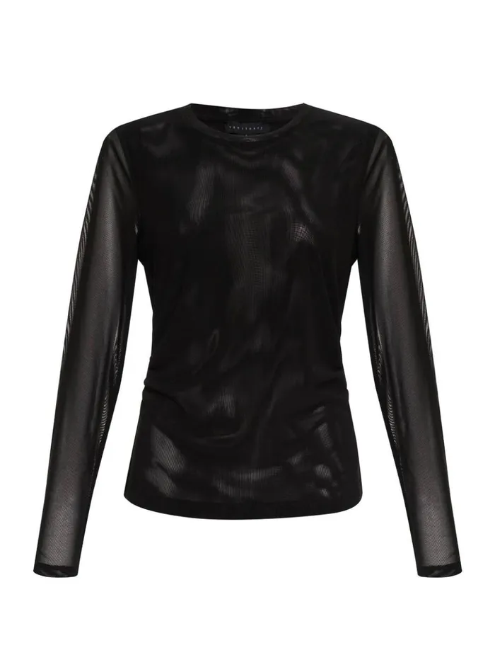 Sanctuary Clothing Tees and Tops Women Main Squeeze Mesh Top Black Sanctuary Clothing Tees and Tops Women Main Squeeze Mesh Top Black