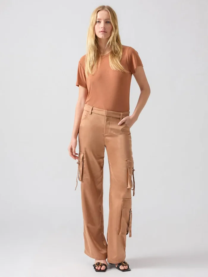 Sanctuary Clothing Tees and Tops Women Perfect Mesh Tee Mocha Mousse Sanctuary Clothing Tees and Tops Women Perfect Mesh Tee Mocha Mousse