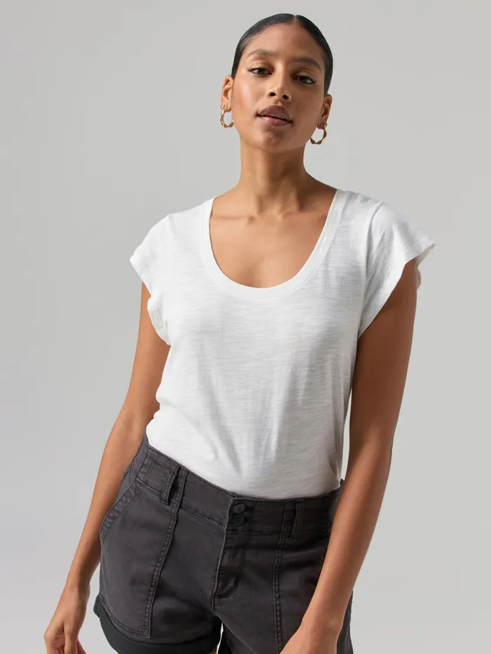 Sanctuary Clothing Tees and Tops Women West Side Tee White
