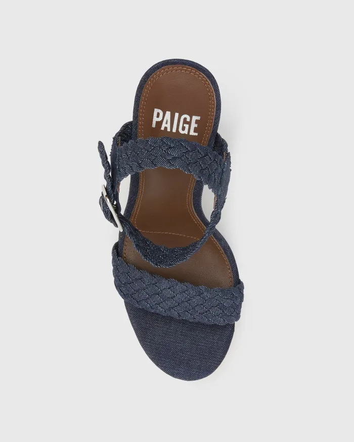 Sandals Charlotte Sandal 8211 Indigo Denim PAIGE Women Sandals Charlotte Sandal 8211 Indigo Denim PAIGE Women