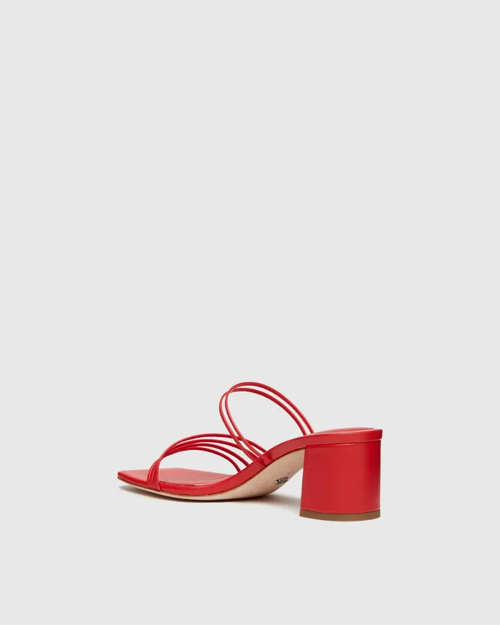 Sandals Esme Sandal 8211 Candy Red Leather 8211 PAIGE Women