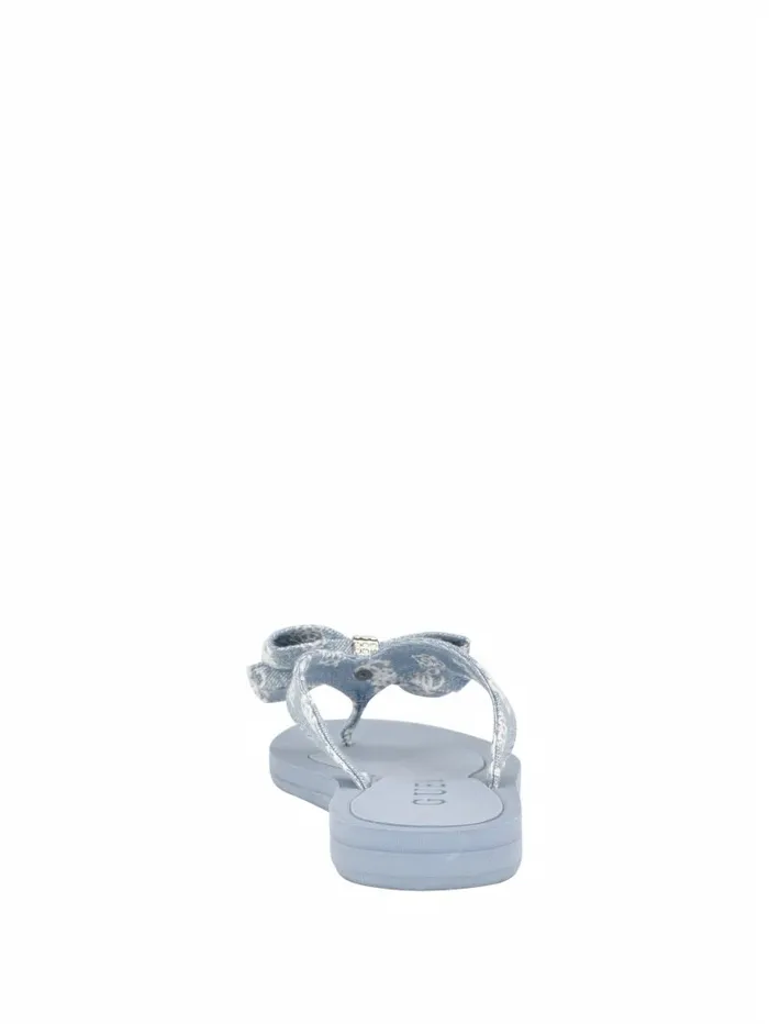 Sandals GUESS Women Tuta Bowtie Sandals Medium Blue Denim