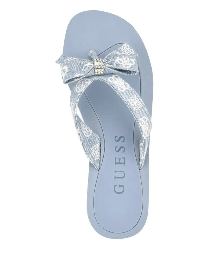 Sandals GUESS Women Tuta Bowtie Sandals Medium Blue Denim