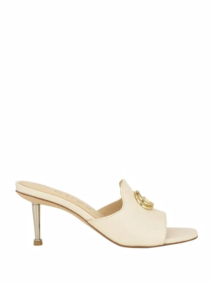 Sandals Snapps G Kitten Mules Ivory 150 8211 GUESS Women Sandals Snapps G Kitten Mules Ivory 150 8211 GUESS Women