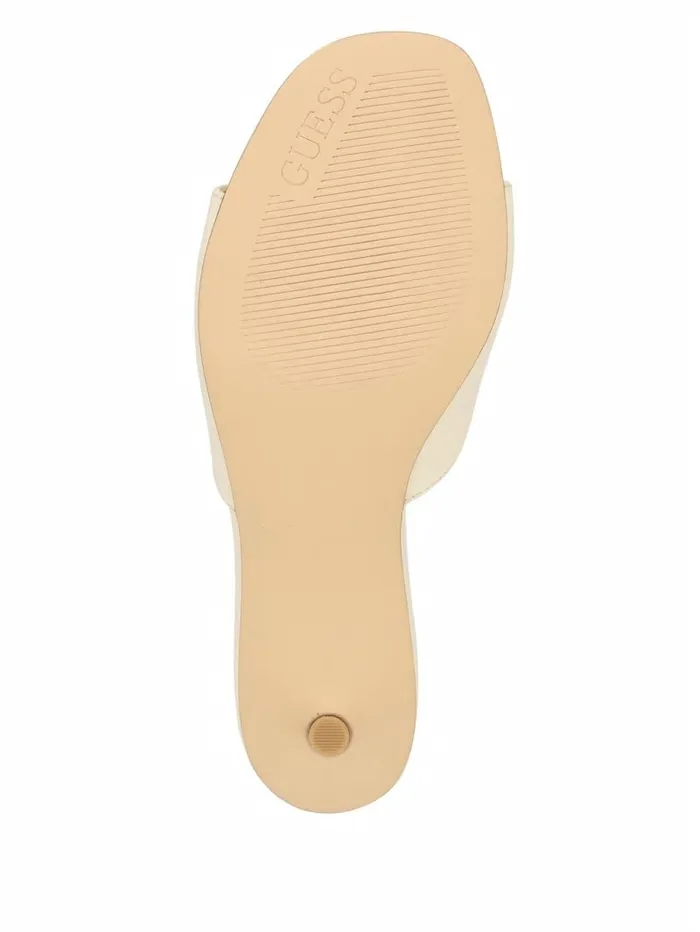 Sandals Snapps G Kitten Mules Ivory 150 8211 GUESS Women Sandals Snapps G Kitten Mules Ivory 150 8211 GUESS Women