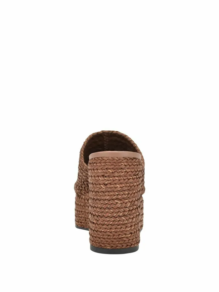 Sandals Women GUESS Yenisa Woven Wedged Sandals Medium Brown Sandals Women GUESS Yenisa Woven Wedged Sandals Medium Brown