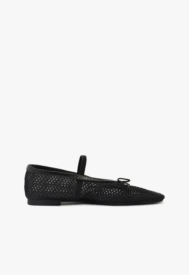 Schutz Shoes Ballerinas Arissa Mesh Flat Black 8211 Women