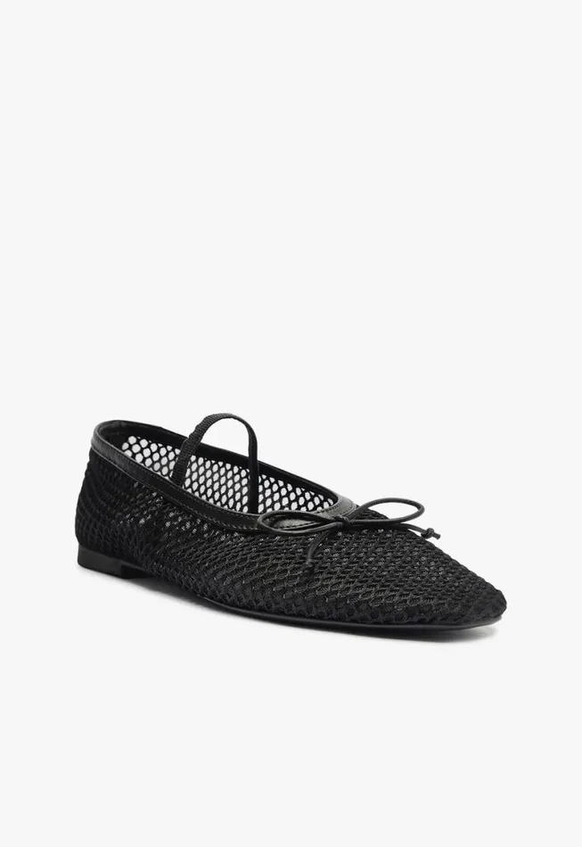 Schutz Shoes Ballerinas Arissa Mesh Flat Black 8211 Women