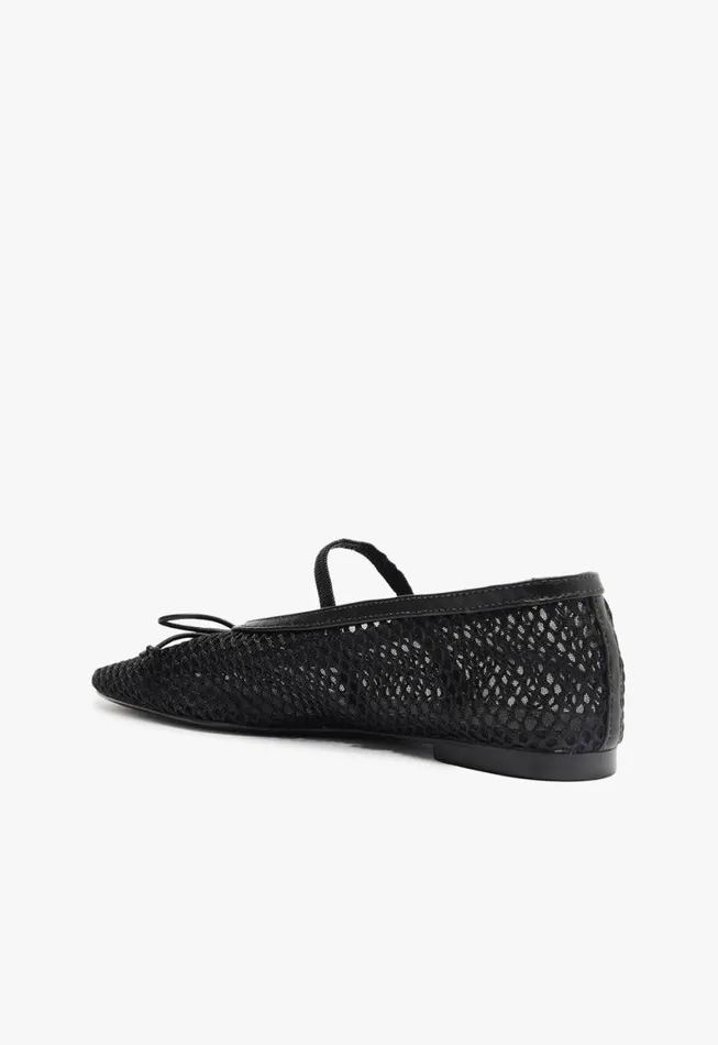Schutz Shoes Ballerinas Arissa Mesh Flat Black 8211 Women