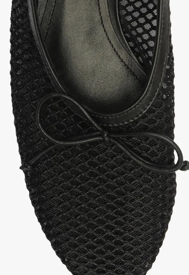 Schutz Shoes Ballerinas Arissa Mesh Flat Black 8211 Women