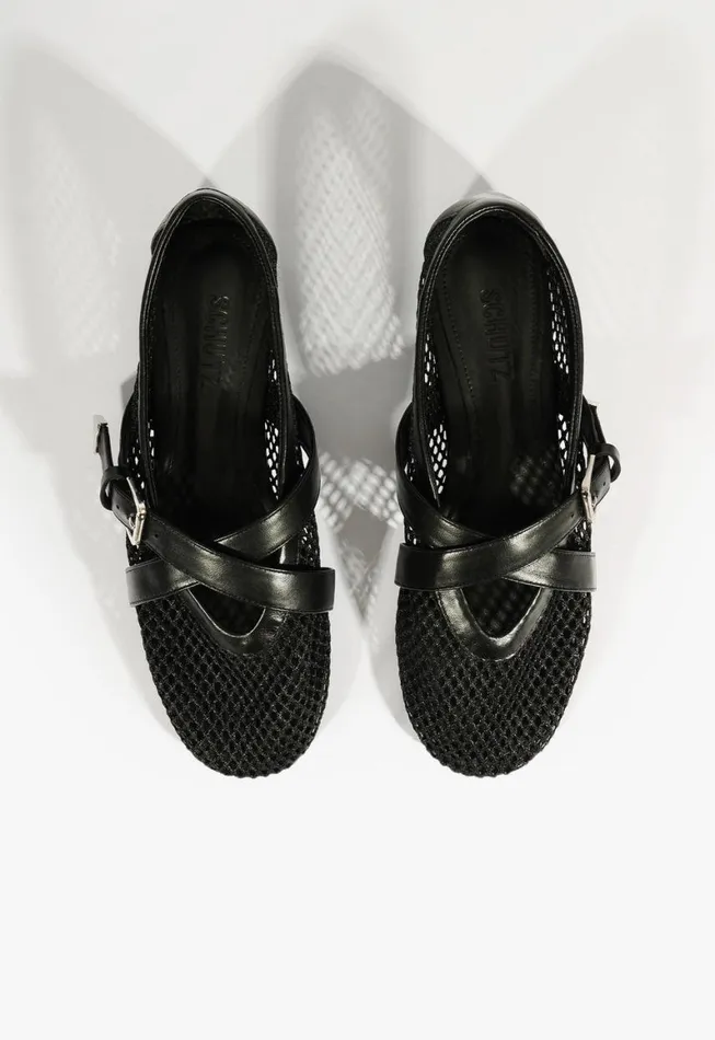 Schutz Shoes Ballerinas Nadine Ballet Flat Black 8211 Women