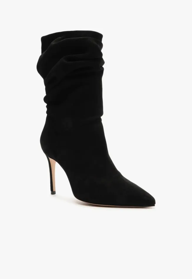 Schutz Shoes Booties Ashlee Suede Bootie Black 8211 Women
