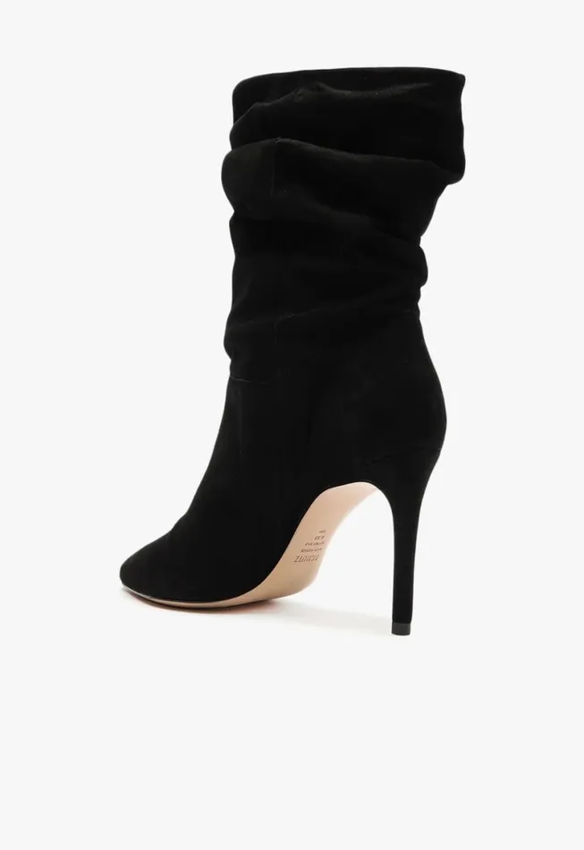 Schutz Shoes Booties Ashlee Suede Bootie Black 8211 Women