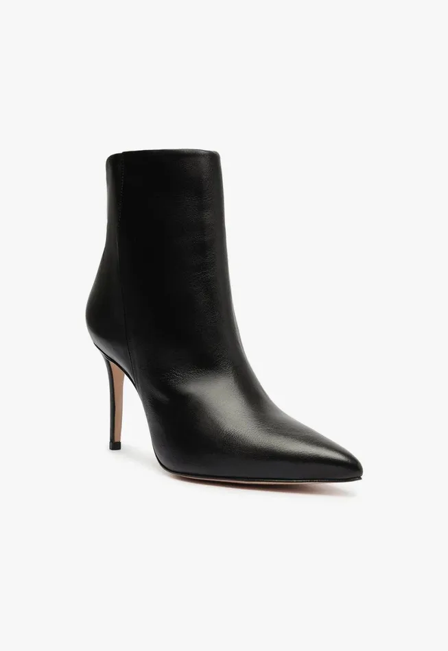Schutz Shoes Booties Magali Leather Bootie Black 8211 Women