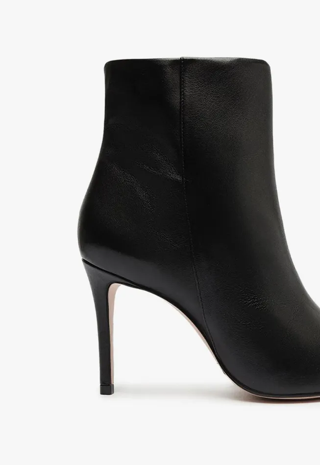 Schutz Shoes Booties Magali Leather Bootie Black 8211 Women