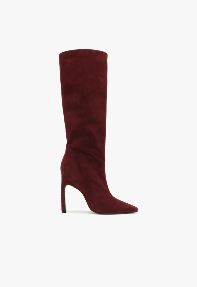 Schutz Shoes Boots Cate Curve Boot Cherry Wine 8211 Women