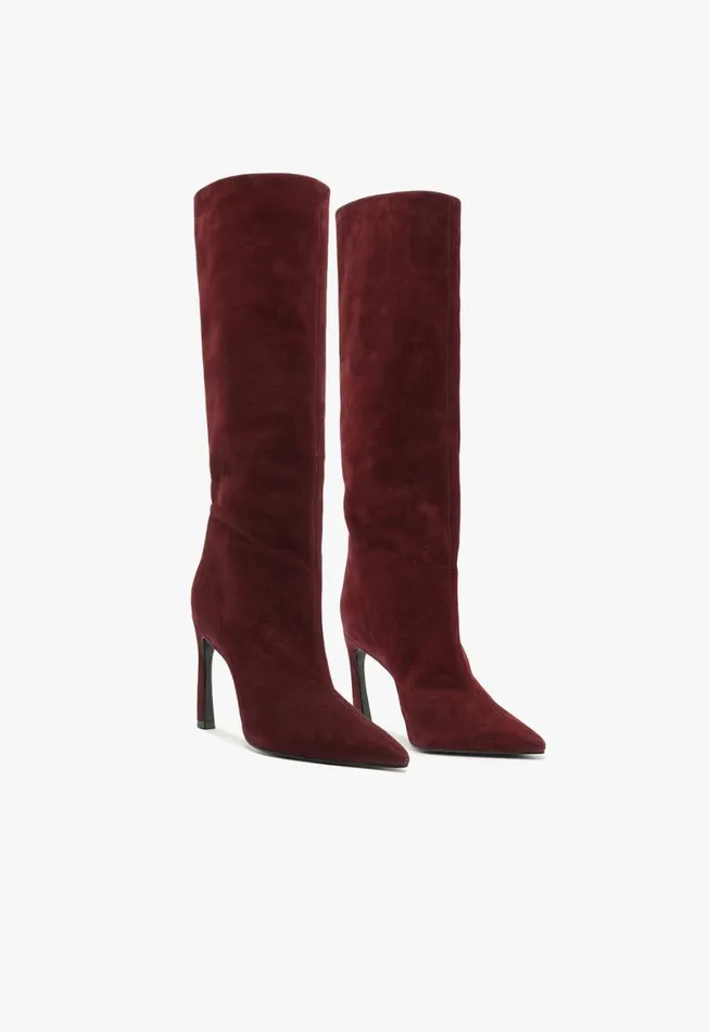 Schutz Shoes Boots Cate Curve Boot Cherry Wine 8211 Women