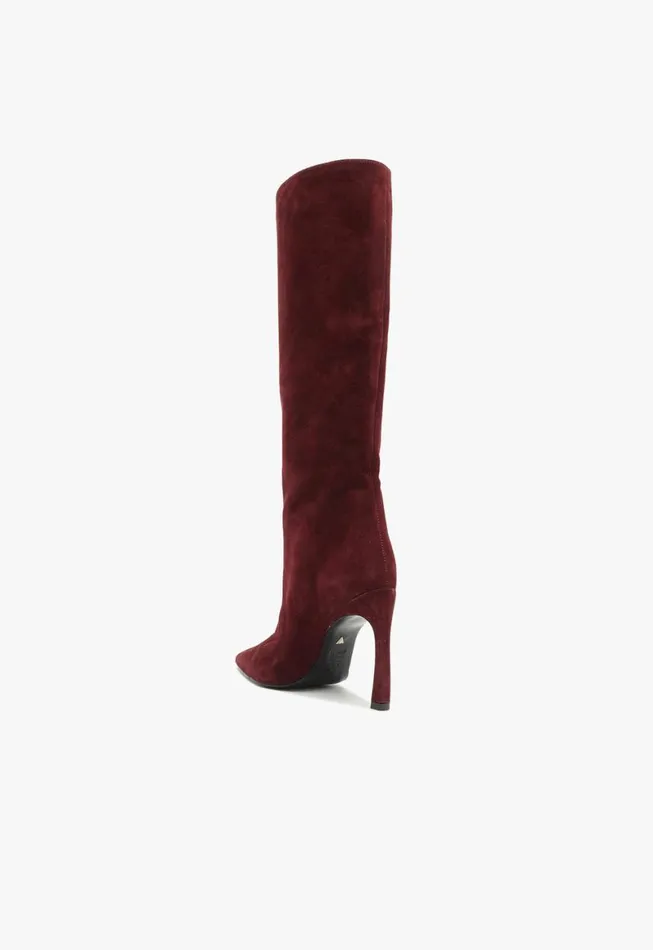 Schutz Shoes Boots Cate Curve Boot Cherry Wine 8211 Women