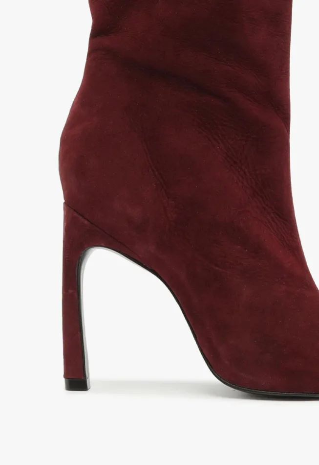 Schutz Shoes Boots Cate Curve Boot Cherry Wine 8211 Women