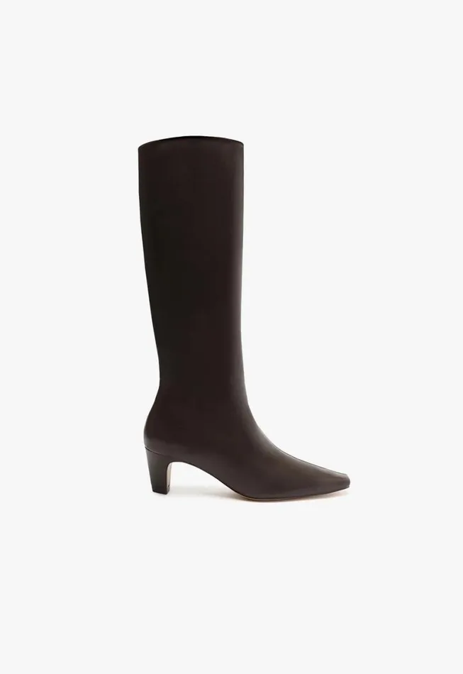 Schutz Shoes Boots Dellia Up Leather Boot Dark Chocolate 8211 Women