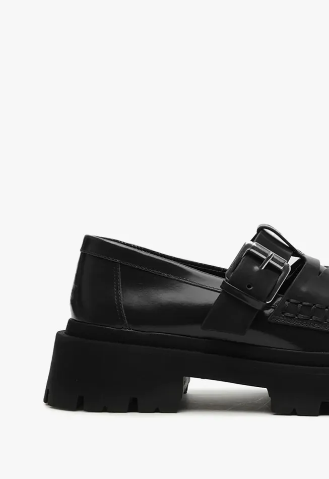 Schutz Shoes Loafers Alana Flat Black 8211 Women