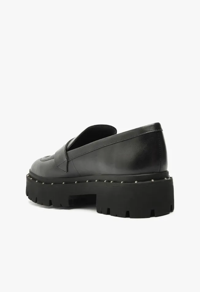 Schutz Shoes Loafers Christie Flat Black 8211 Women