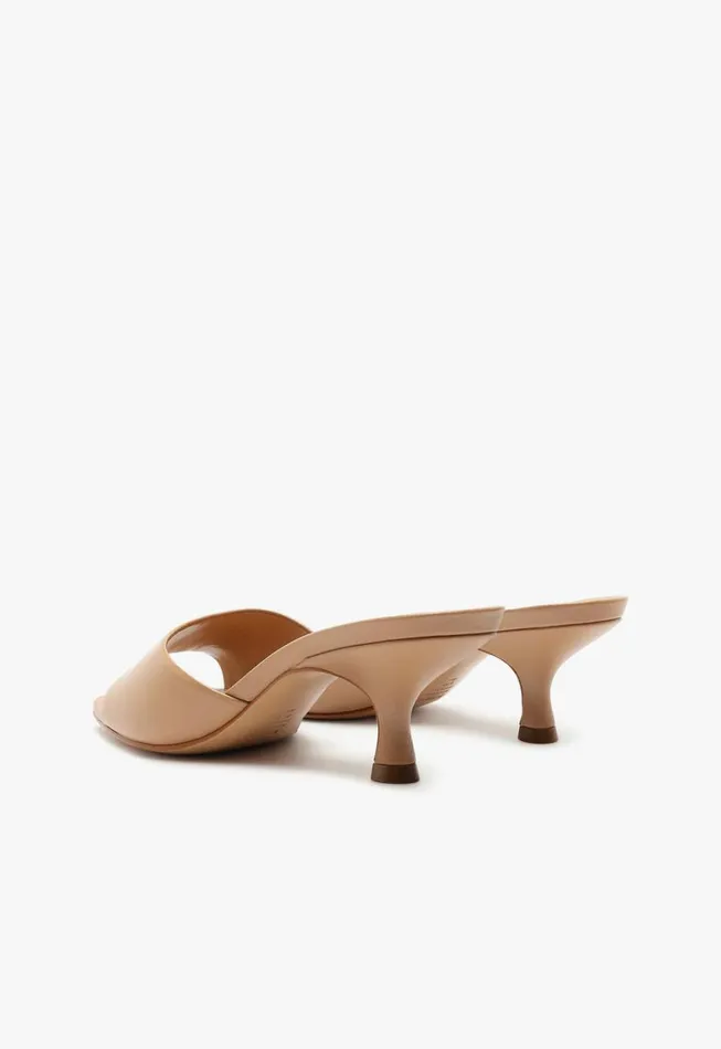 Schutz Shoes Mules Dethalia Leather Sandal Honey Beige 8211 Women Schutz Shoes Mules Dethalia Leather Sandal Honey Beige 8211 Women
