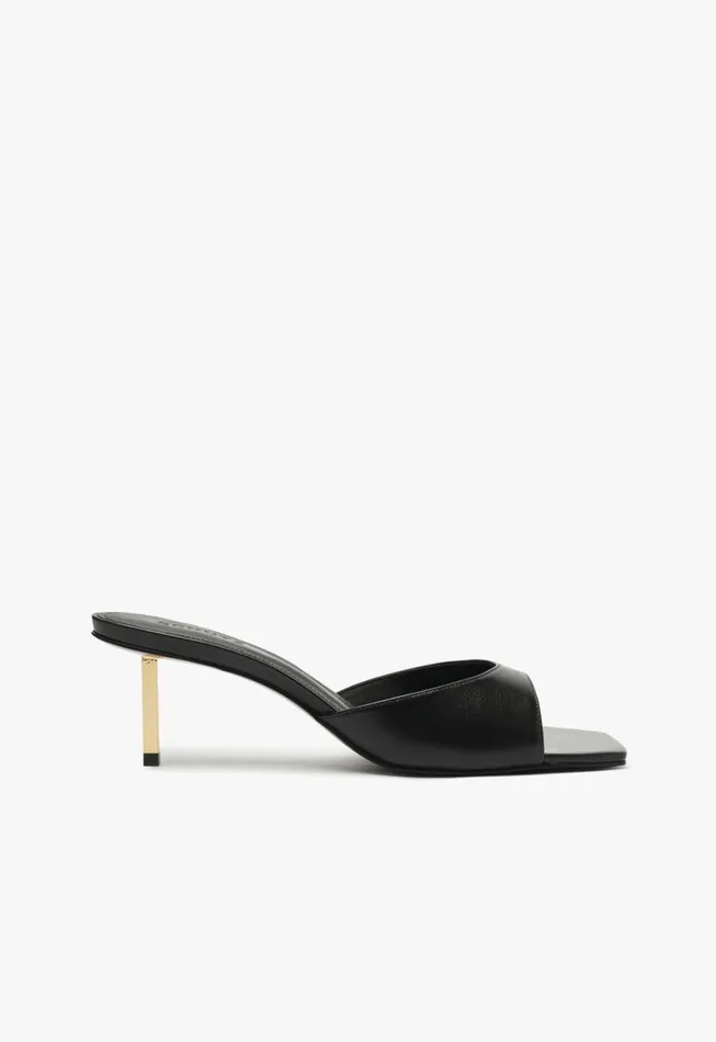 Schutz Shoes Mules Dethalia Pin Sandal Black 8211 Women