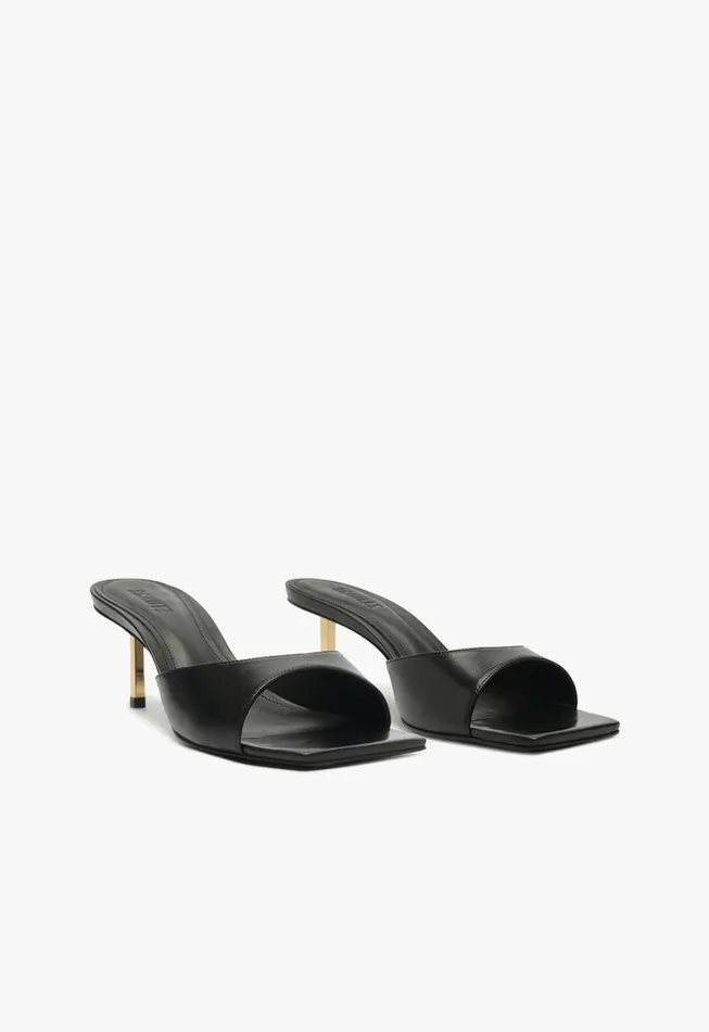 Schutz Shoes Mules Dethalia Pin Sandal Black 8211 Women
