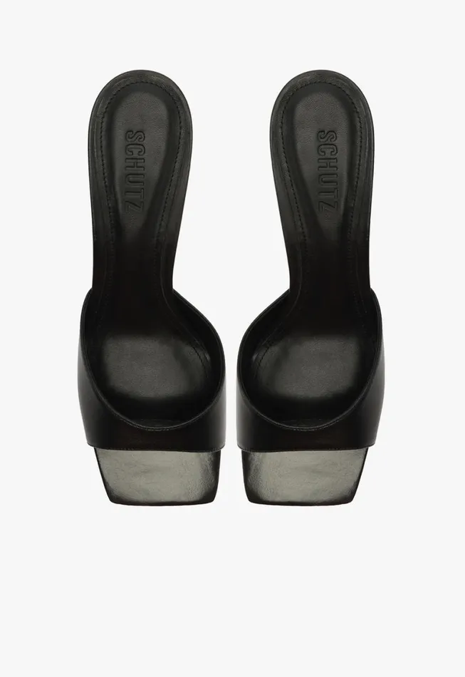 Schutz Shoes Mules Dethalia Pin Sandal Black 8211 Women