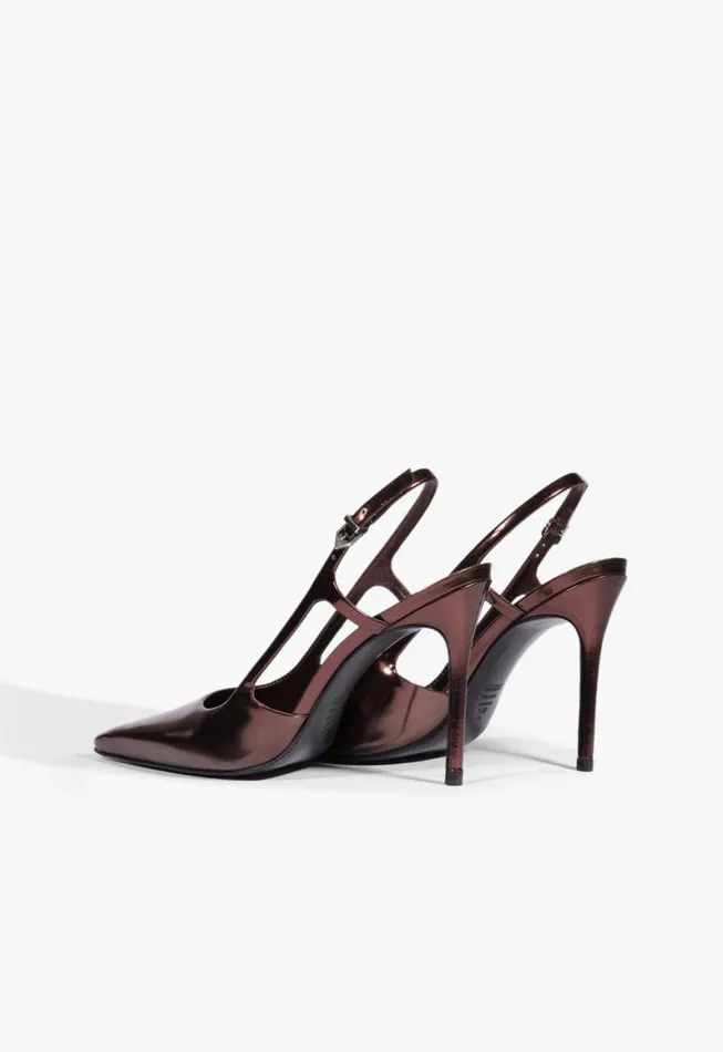 Schutz Shoes Pumps Boris Sling Pump Silver 8211 Women