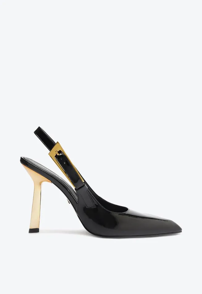 Schutz Shoes Pumps Ciara Patent Leather Pump Black 8211 Women