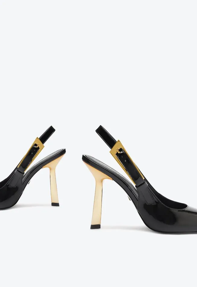 Schutz Shoes Pumps Ciara Patent Leather Pump Black 8211 Women