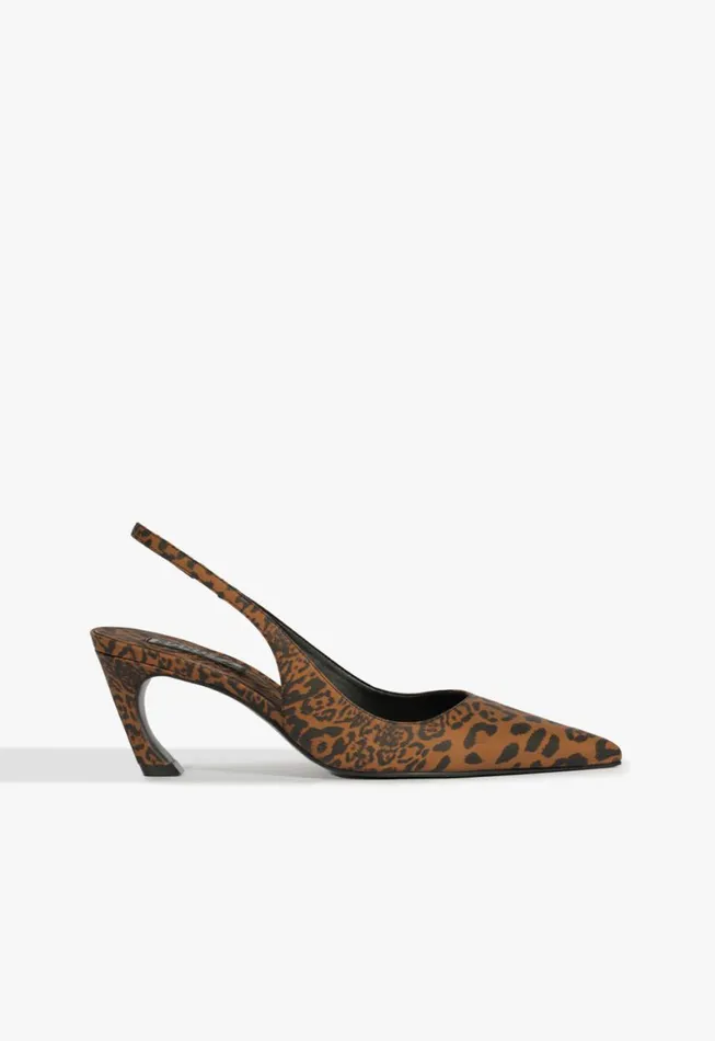 Schutz Shoes Pumps Lexi Sling Mid Pump Animal Print 8211 Women