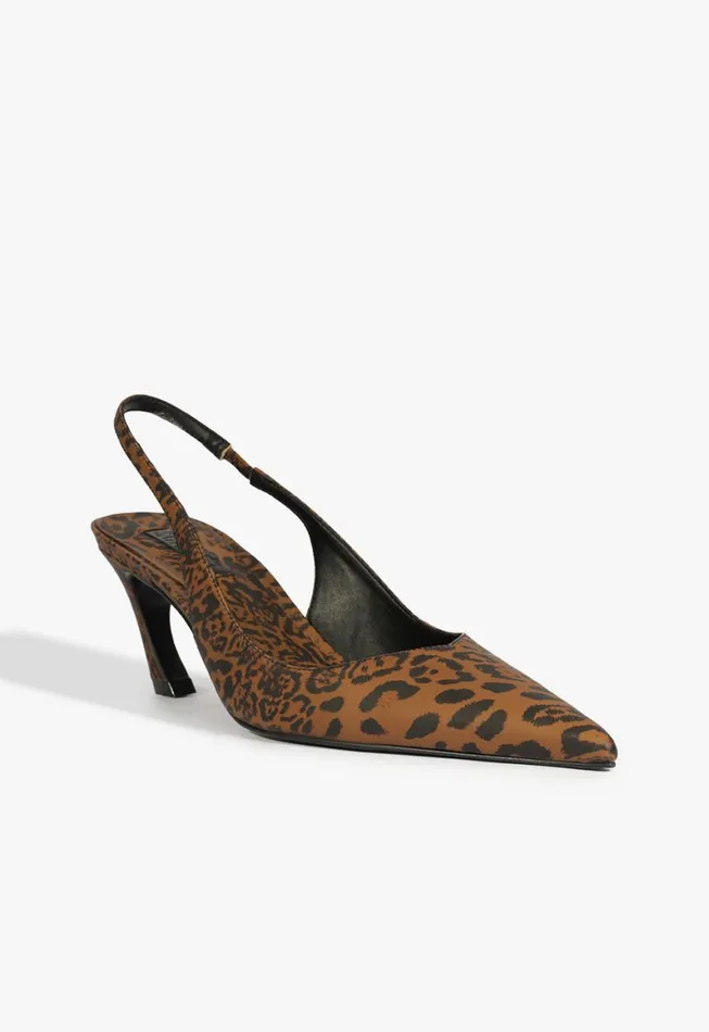 Schutz Shoes Pumps Lexi Sling Mid Pump Animal Print 8211 Women