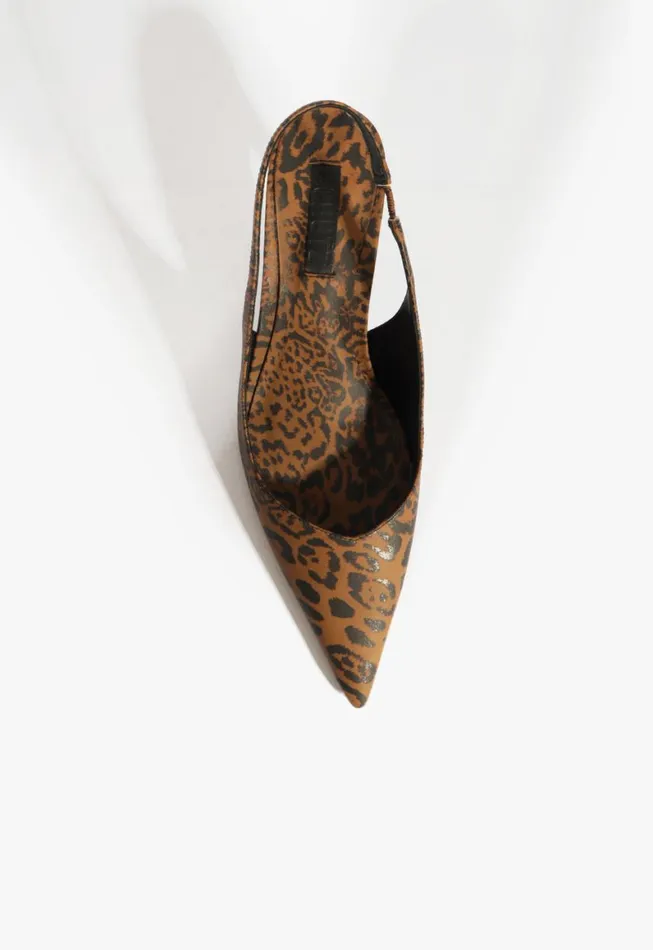 Schutz Shoes Pumps Lexi Sling Mid Pump Animal Print 8211 Women