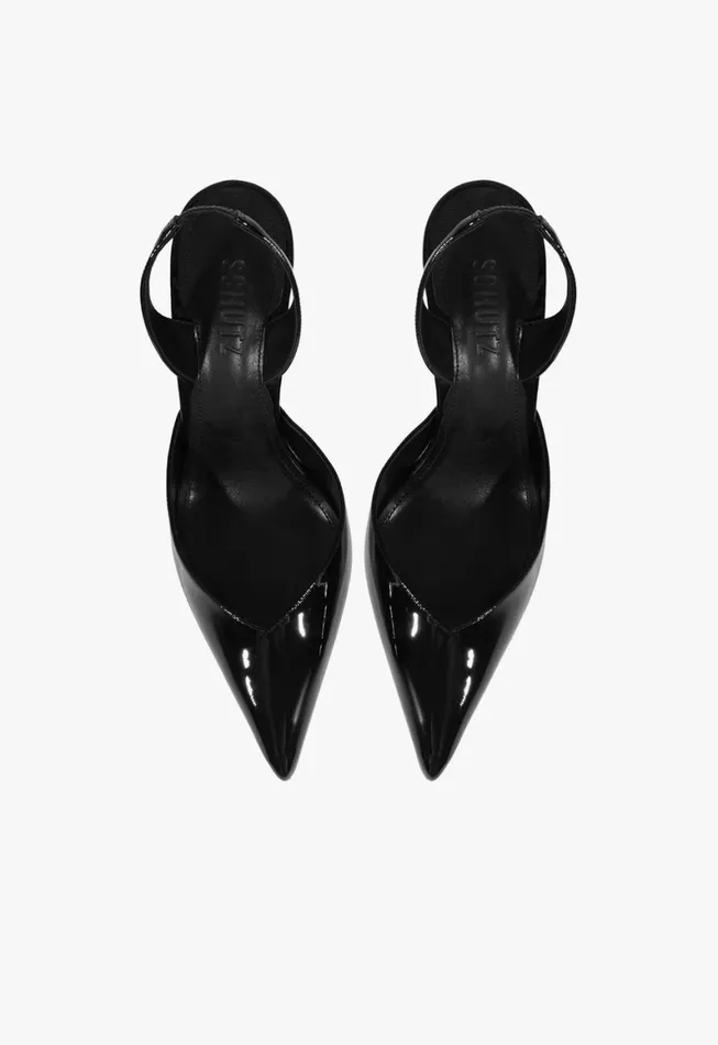 Schutz Shoes Pumps Lexi Sling Patent Leather Pump Black 8211 Women