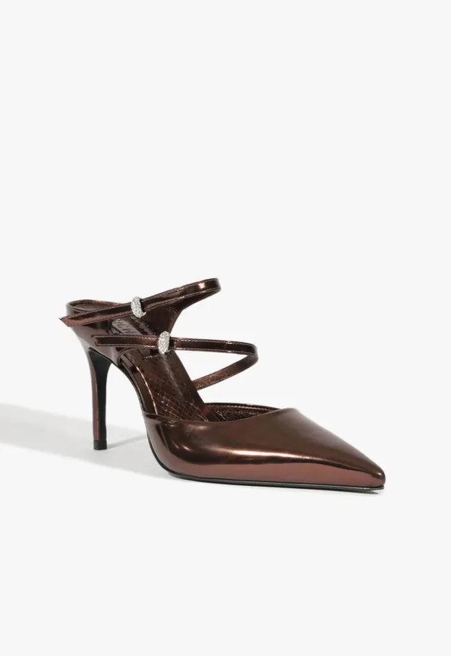 Schutz Shoes Pumps Tonya Mule Pump Dark Brown 8211 Women